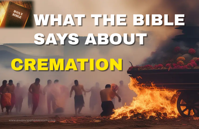 what the bible says about cremation